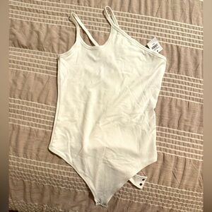 Abercrombie & Fitch White Bodysuit size Small
